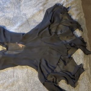 Sheer lace up babydoll